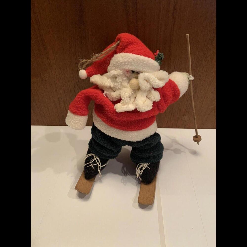 🎅🏼Christmas Decor for the Winter Holiday Santa Skiing Decoration